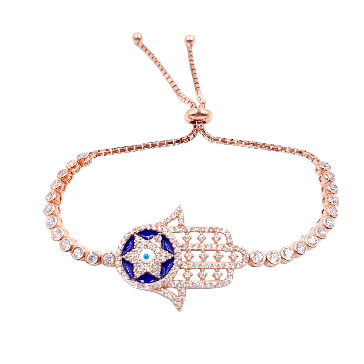 Gelin Diamond and 14K Solid Gold Hamsa Hand Bracelet | 14k Gold Evil Eye  Bracelets for Women